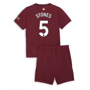 Manchester City John Stones #5 Dětské Alternativní dres komplet 2024-25 Krátký Rukáv (+ trenýrky)